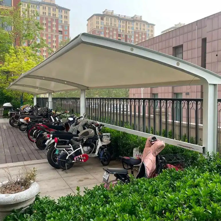 沙雅县膜结构电动车棚